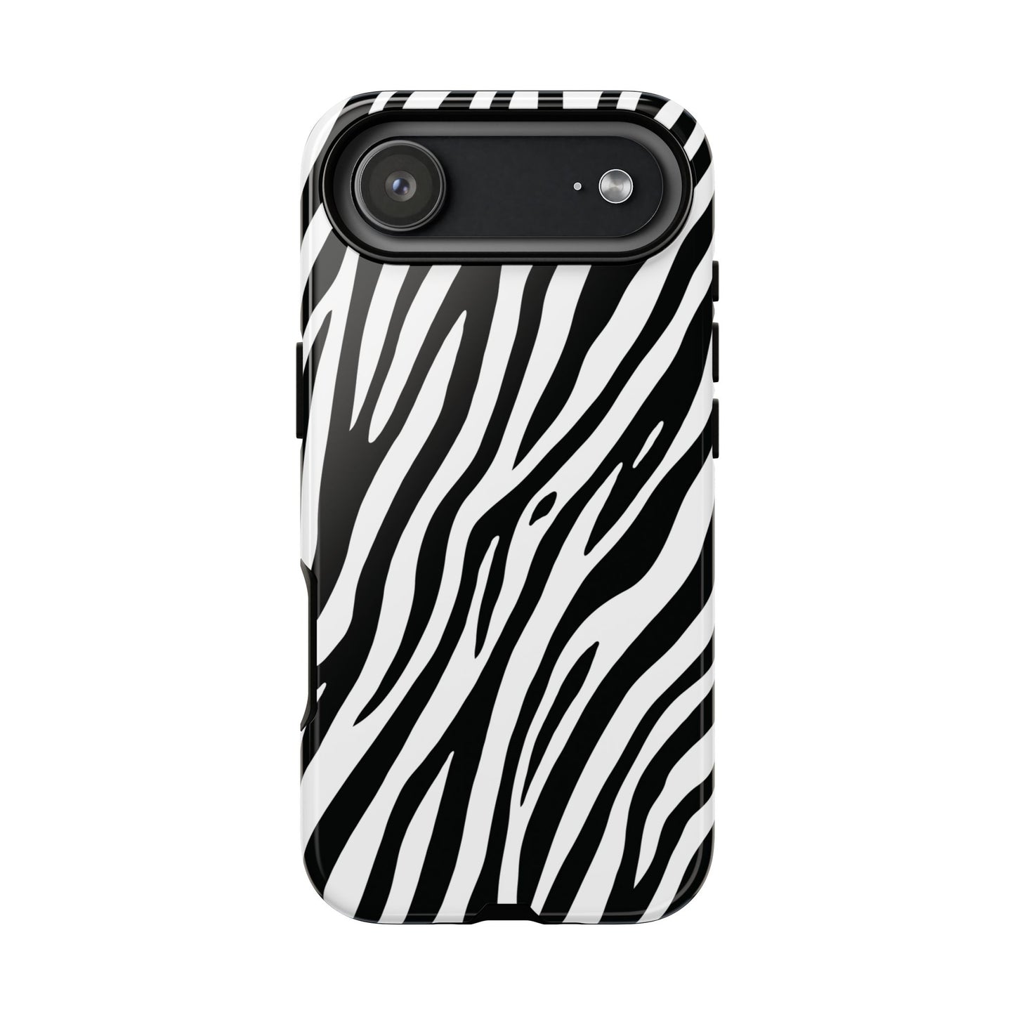 Monochrome Tiger Print Phone Case