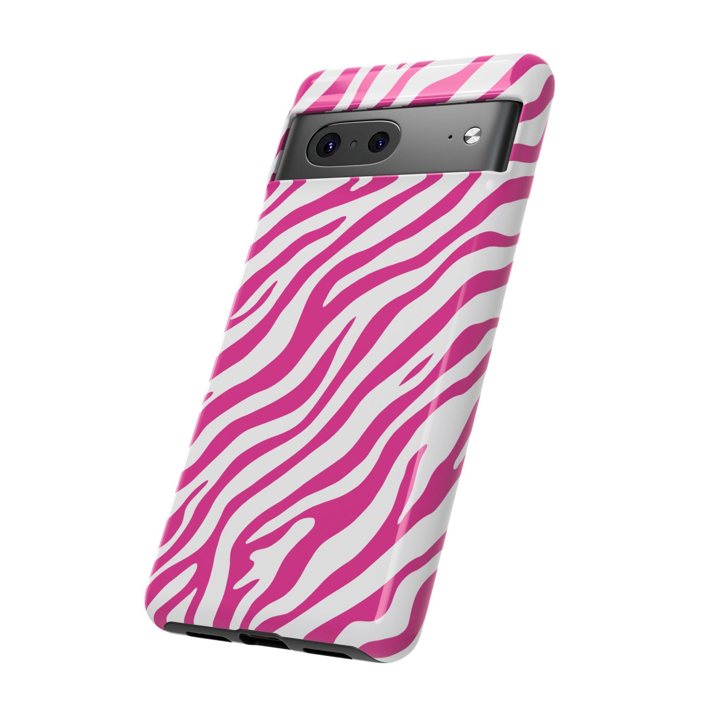 Stylish Hot Pink Zebra Print Phone Case