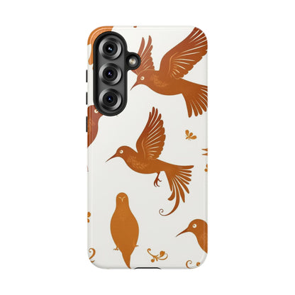 Samsung Galaxy S25 Plus / Glossy Phone Case - Abstract Bird Pattern Phone Case