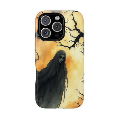 iPhone 16 Pro / Glossy Phone Case - Watercolour Gothic Deathly Woman Phone Case