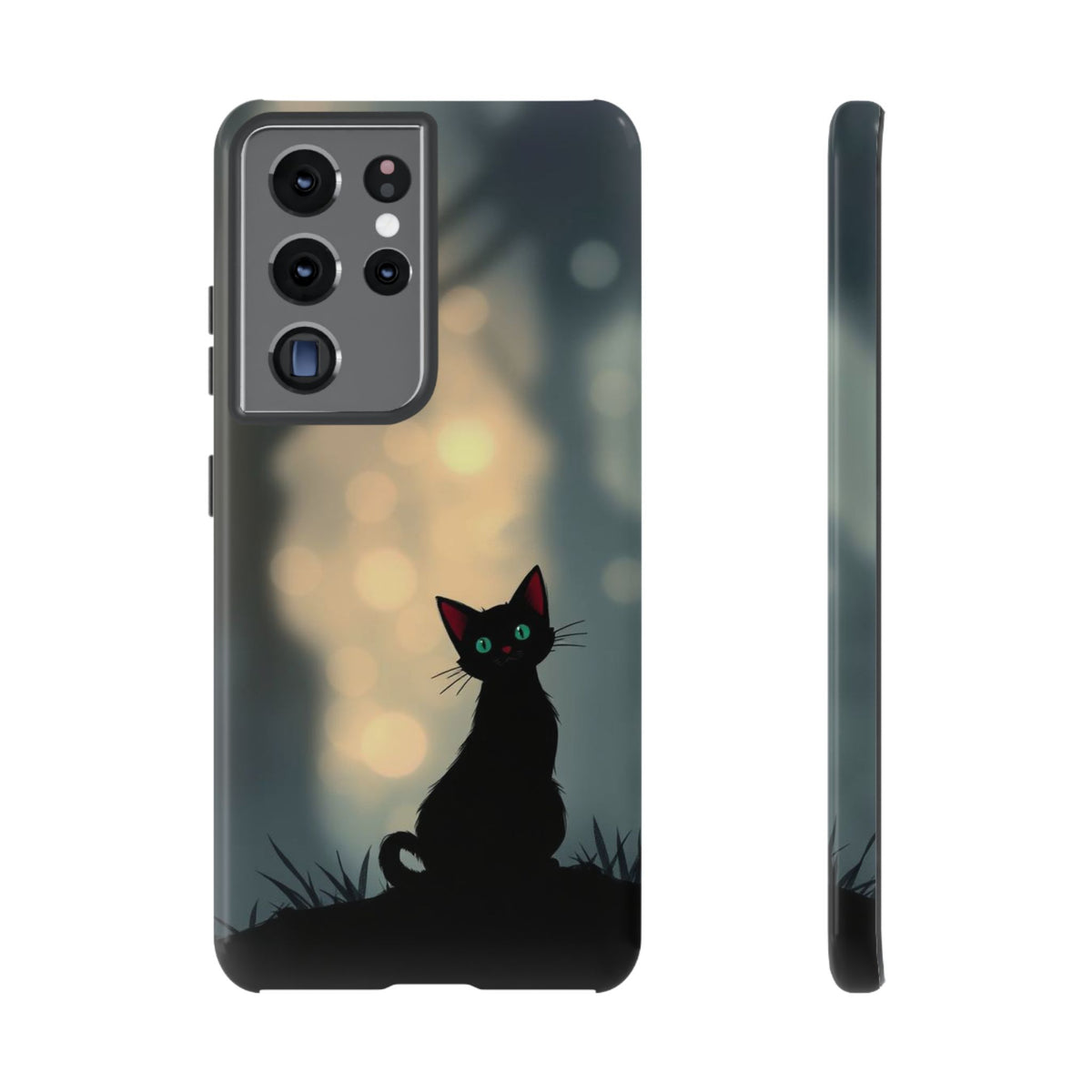 Gothic Cat Design Phone Case - Multicolor Phone Case - Samsung Galaxy S21 Ultra / Glossy