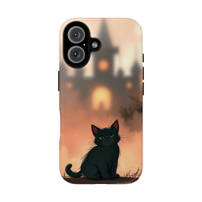 Cute Gothic Cat Design Phone Case - Multicolor Phone Case - iPhone 16 / Glossy