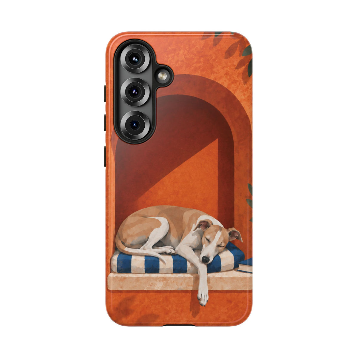 Whippet Siesta Nook Phone Case - Multicolor Phone Case - Samsung Galaxy S25 / Glossy
