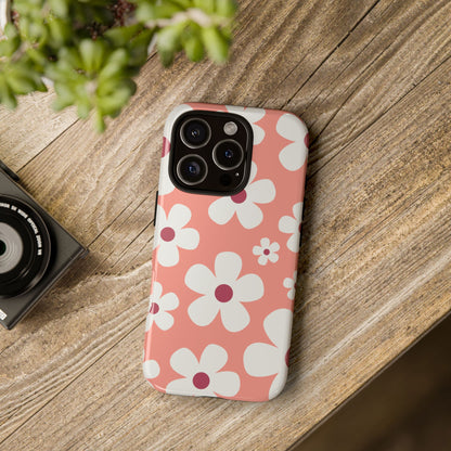 Phone Case - Cute Pink Daisy Pattern #2 Phone Case