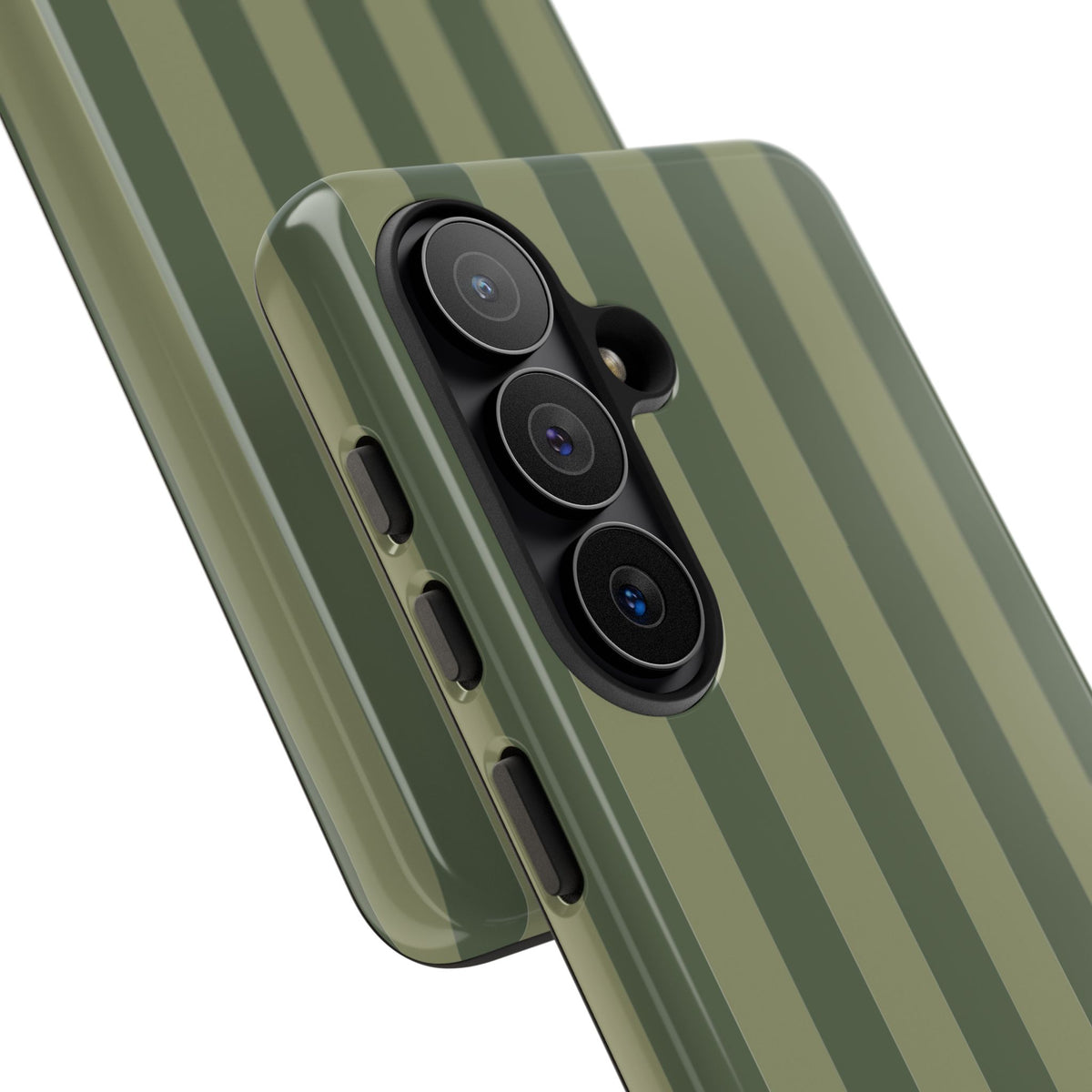 Green Stripe Pattern Phone Case - Green Phone Case
