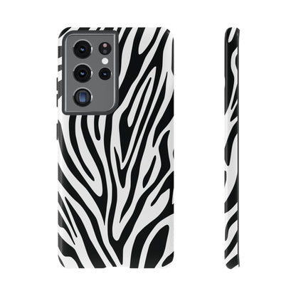 Classic Monochrome Tiger Print Phone Case