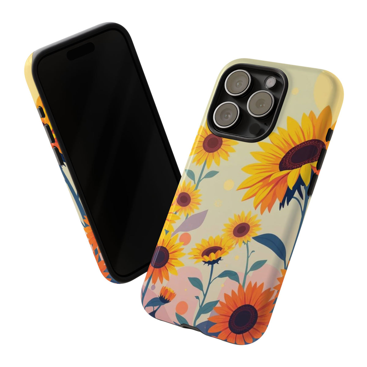 Modern Flat Sunflower Design Phone Case - Multicolor Phone Case