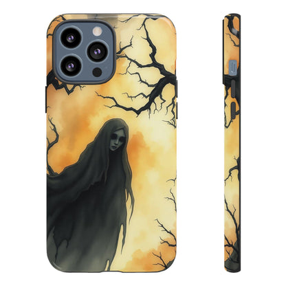 iPhone 13 Pro Max / Glossy Phone Case - Watercolour Gothic Deathly Woman Phone Case