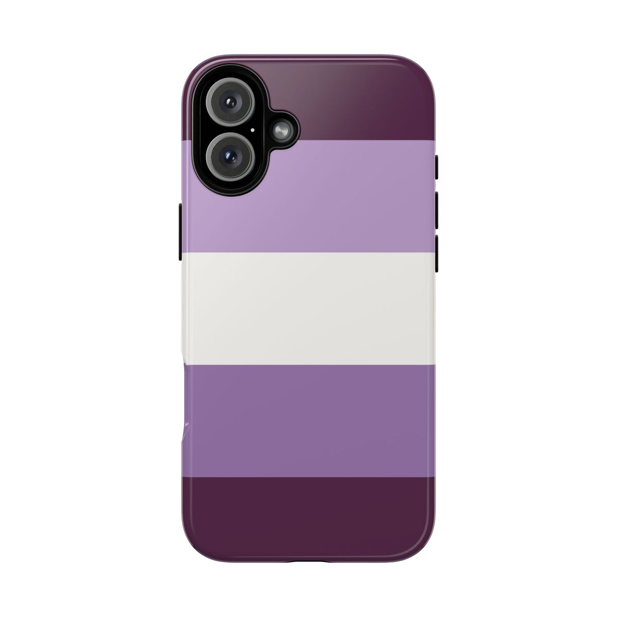 Purple Stripe Pattern Phone Case - Purple Phone Case - iPhone 16 Plus / Glossy