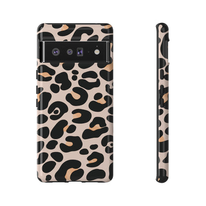 Elegant Peach Leopard Print Phone Case