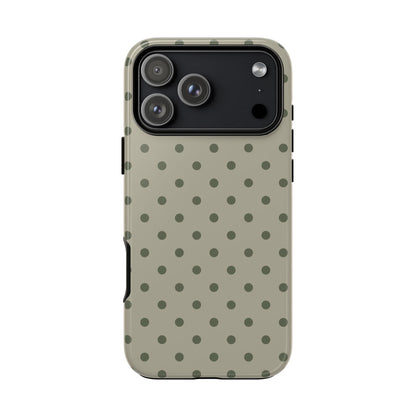 Green & Dark Green Dot Pattern Phone Case