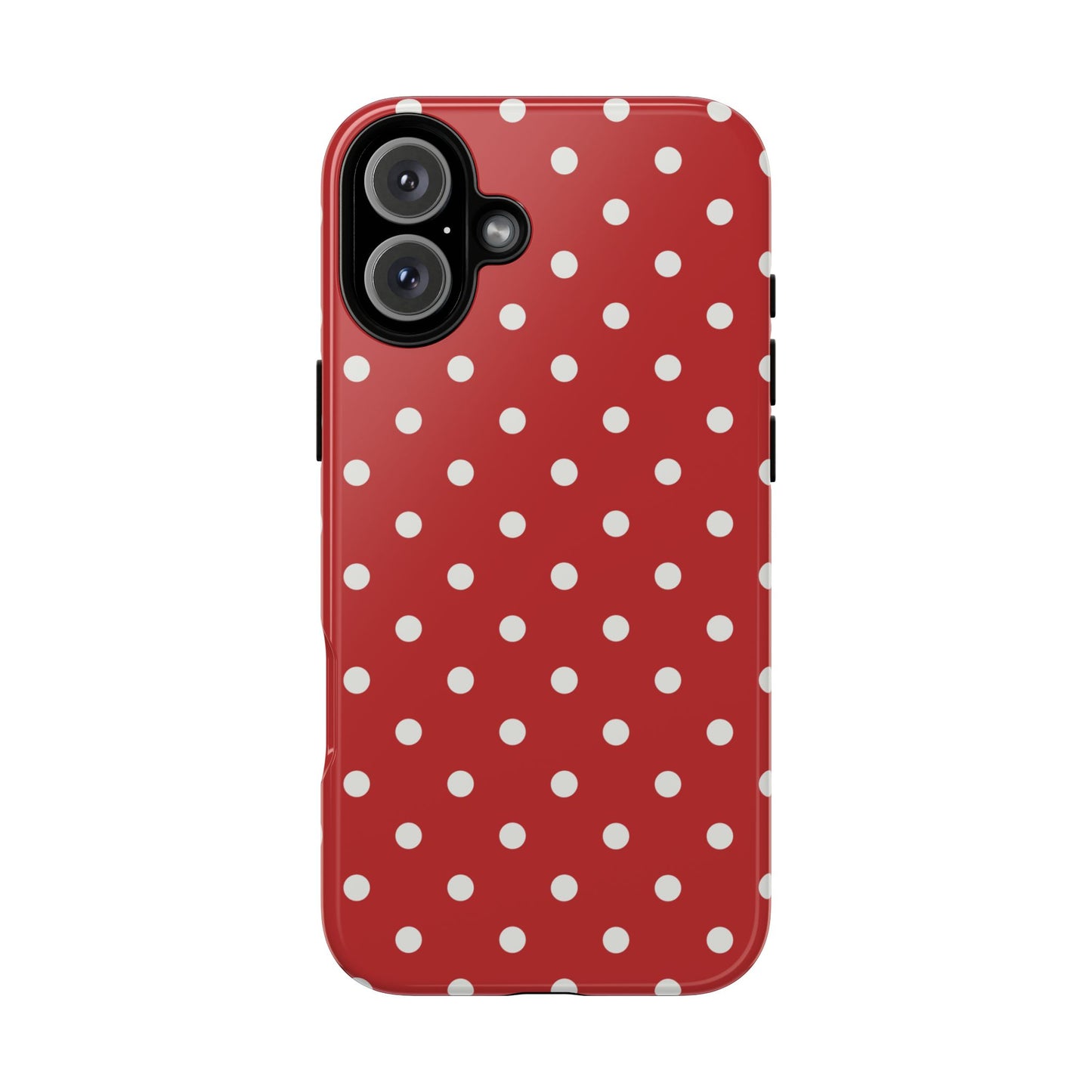 Red with White Dot Pattern Phone Case