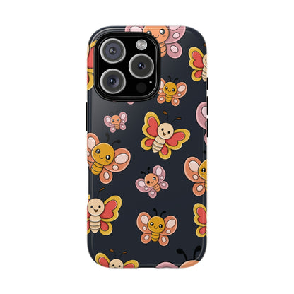 Grey Butterfly Sticker Design Phone Case - Grey Phone Case - iPhone 16 Pro / Glossy