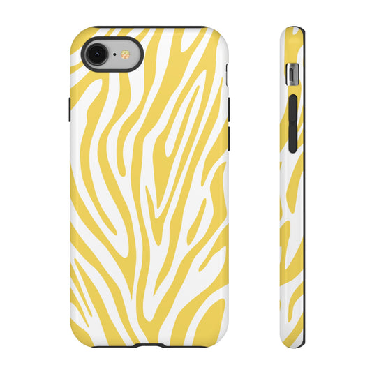 Graphic Yellow Tiger Print Phone Case