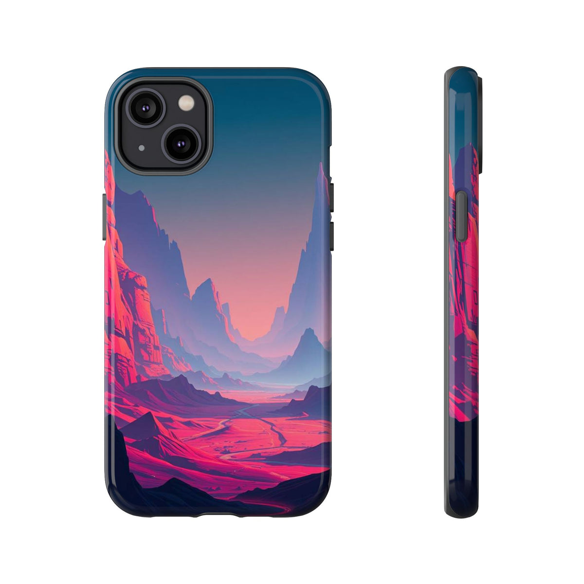 Alien Vista Design Phone Case - Multicolor Phone Case - iPhone 14 Plus / Glossy