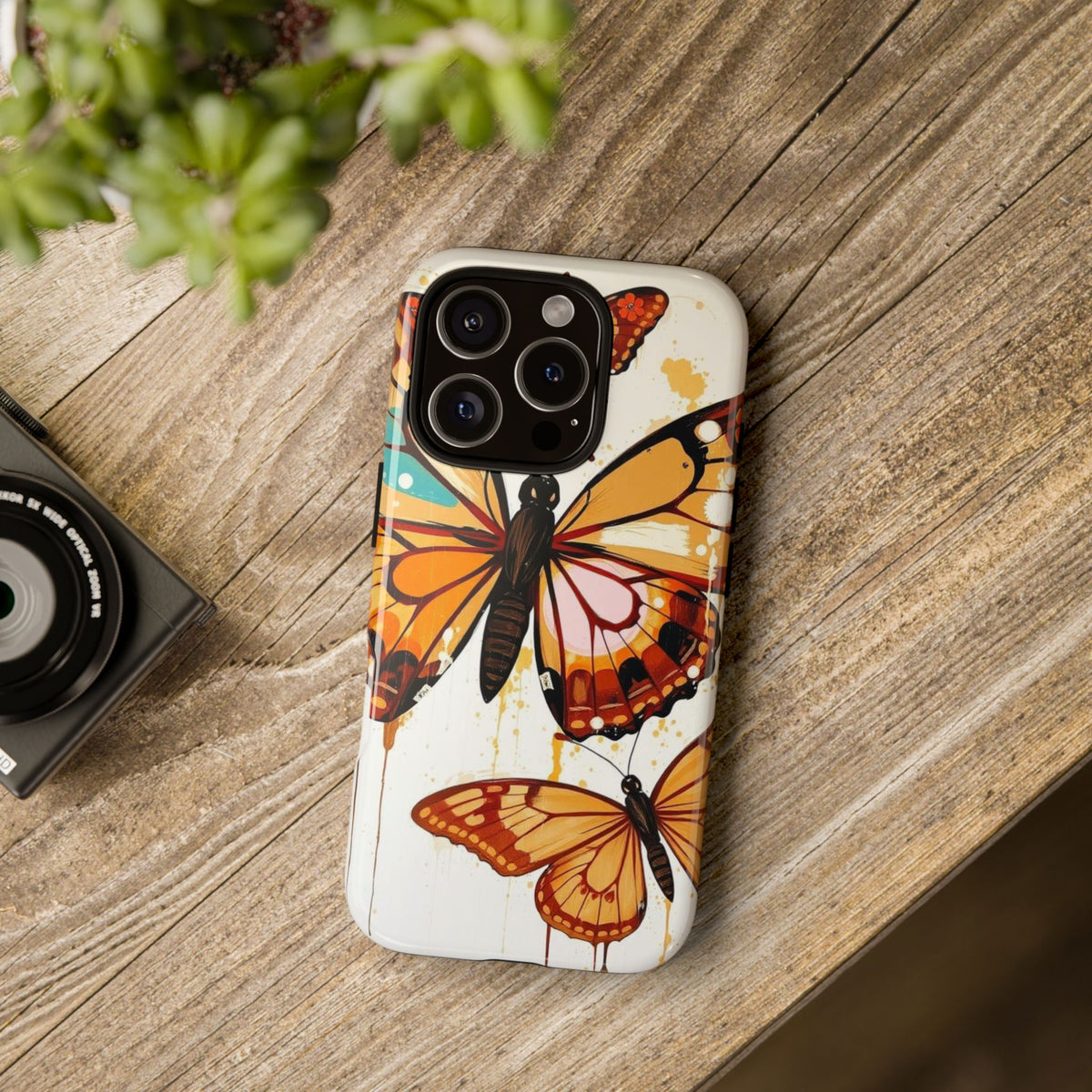 Abstract Butterflies Design Phone Case - Multicolor Phone Case