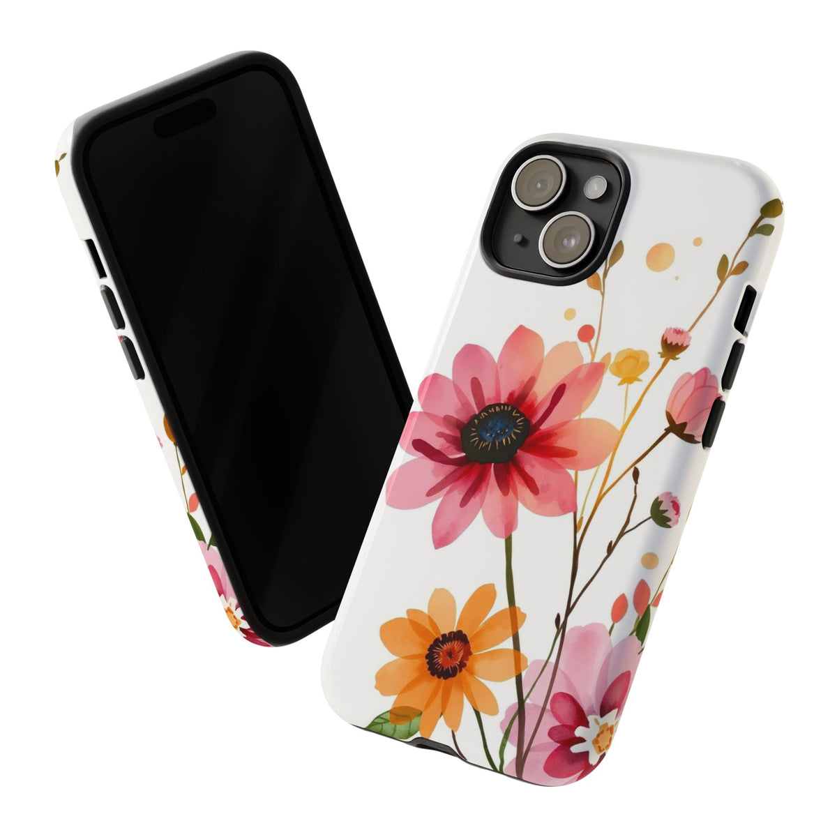 Watercolour Style Simple Wildflower Design Phone Case - Multicolor Phone Case