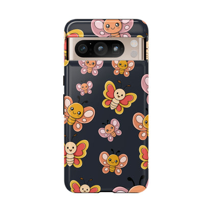 Grey Butterfly Sticker Design Phone Case - Grey Phone Case - Google Pixel 8 Pro / Glossy