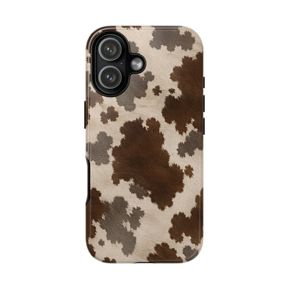 Stylish Mocha Cow Print Phone Case