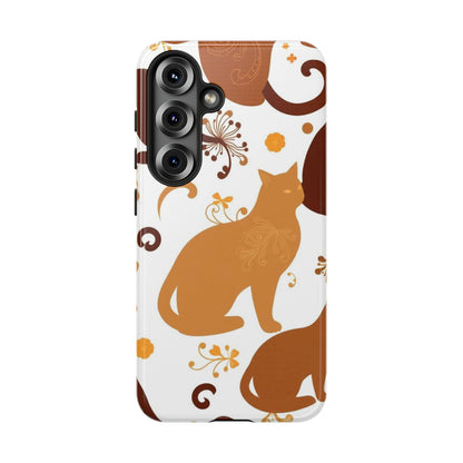 Abstract Cat Pattern Phone Case - Multicolor Phone Case - Samsung Galaxy S25 / Glossy