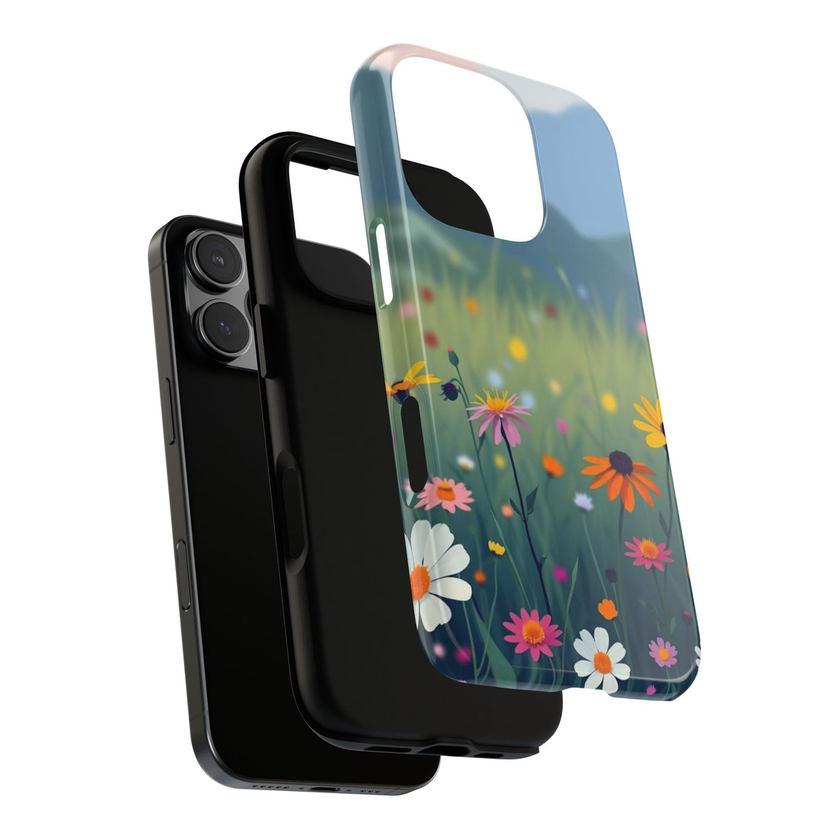 Vibrant Meadow Design Phone Case - Multicolor Phone Case