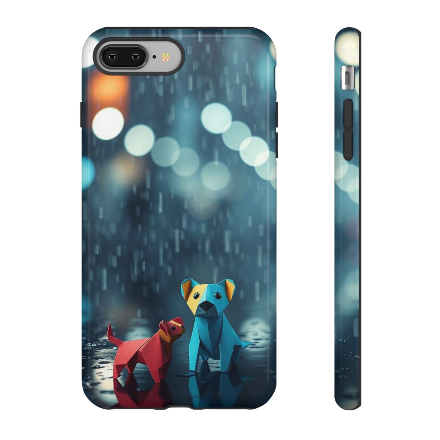 iPhone 8 Plus / Glossy Phone Case - Origami ’Wee Pals’ Design Phone Case
