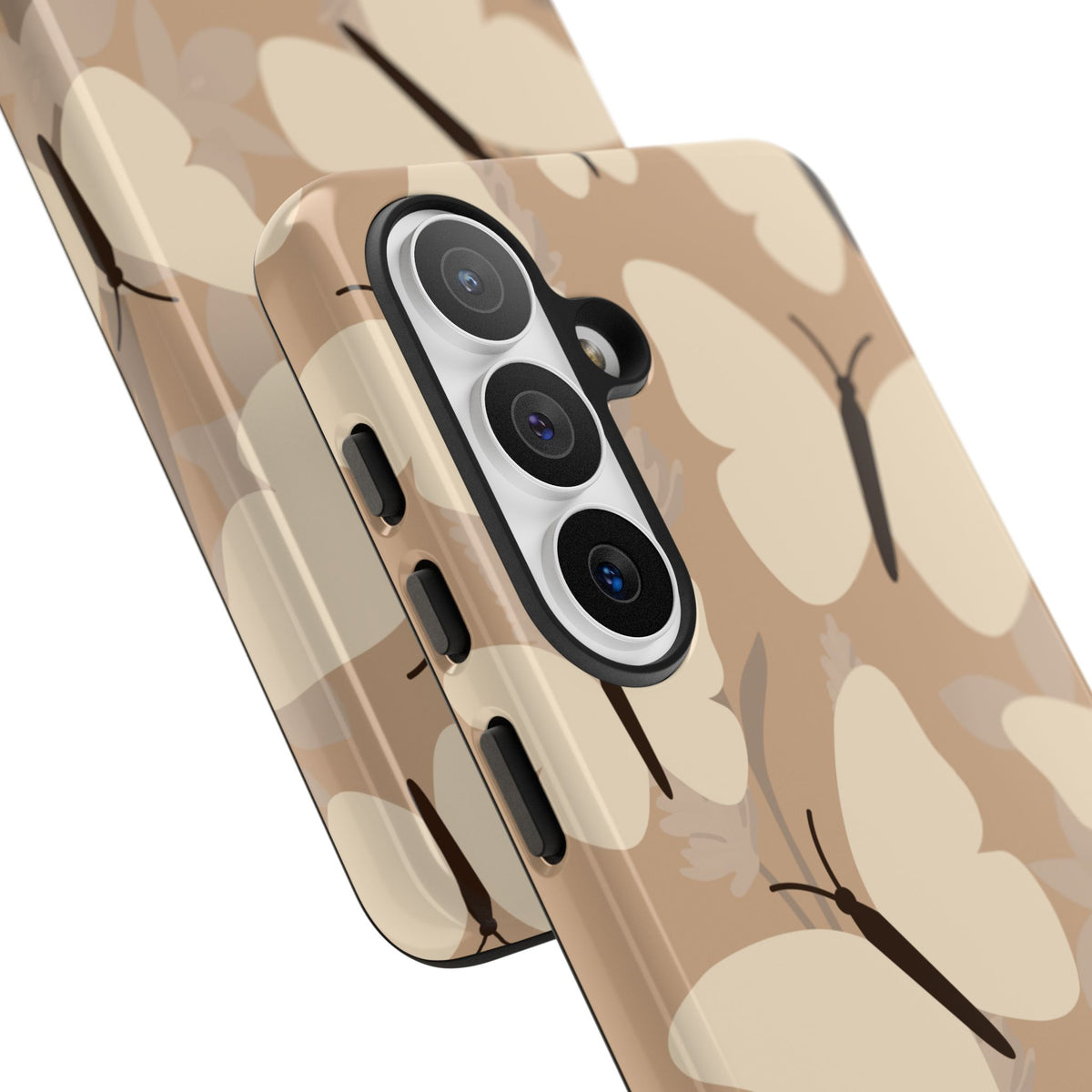 Minimalist Beige Butterfly Pattern Phone Case - Beige Phone Case