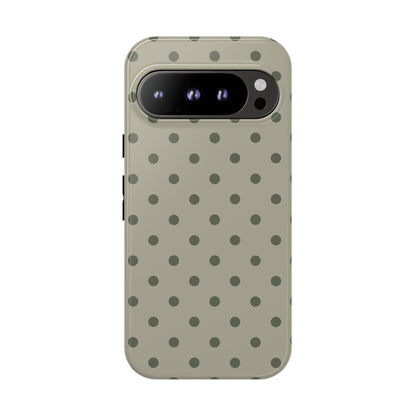 Green & Dark Green Dot Pattern Phone Case