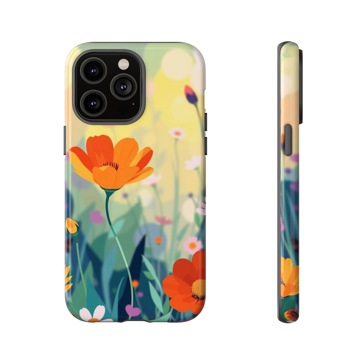Pop Art Style Wildflower Design Phone Case - Multicolor Phone Case - iPhone 14 Pro Max / Glossy