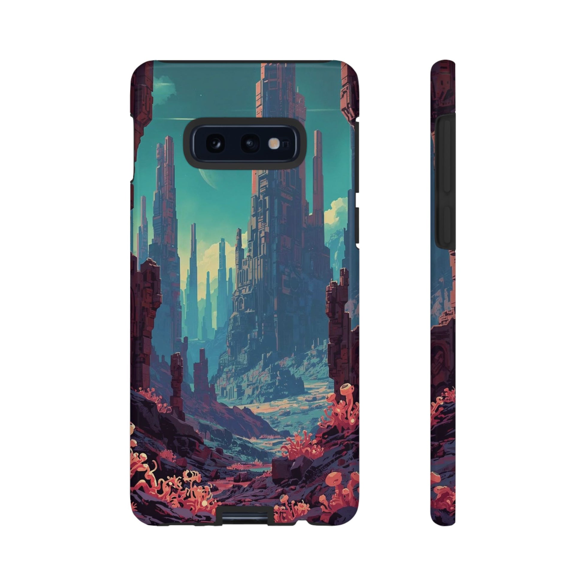 Alien Monolith Valley Sci-fi Phone Case - Pink Phone Case