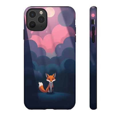 iPhone 11 Pro Max / Glossy Phone Case - Moody Pop Art Fox Design Phone Case