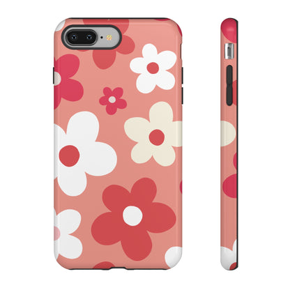 Cute Pink Daisy Pattern #1 Phone Case - Pink Phone Case - iPhone 8 Plus / Glossy