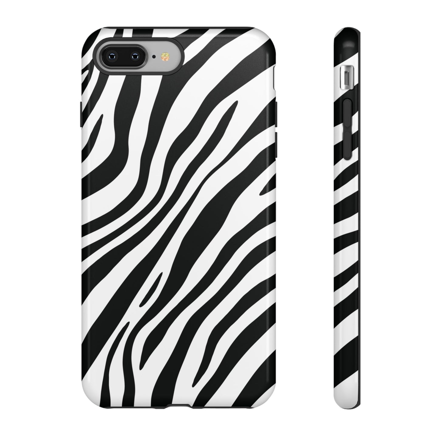 Modern Monochrome Zebra Print Phone Case