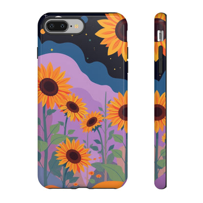 iPhone 8 Plus / Glossy Phone Case - Surreal Sunflower Design Phone Case