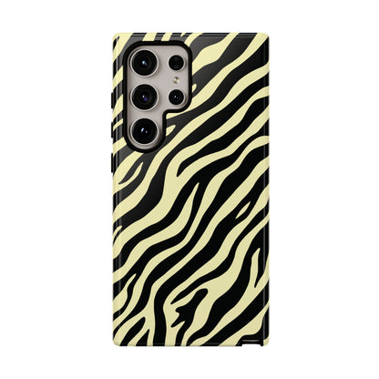 Stylish Neutral Zebra Print Phone Case