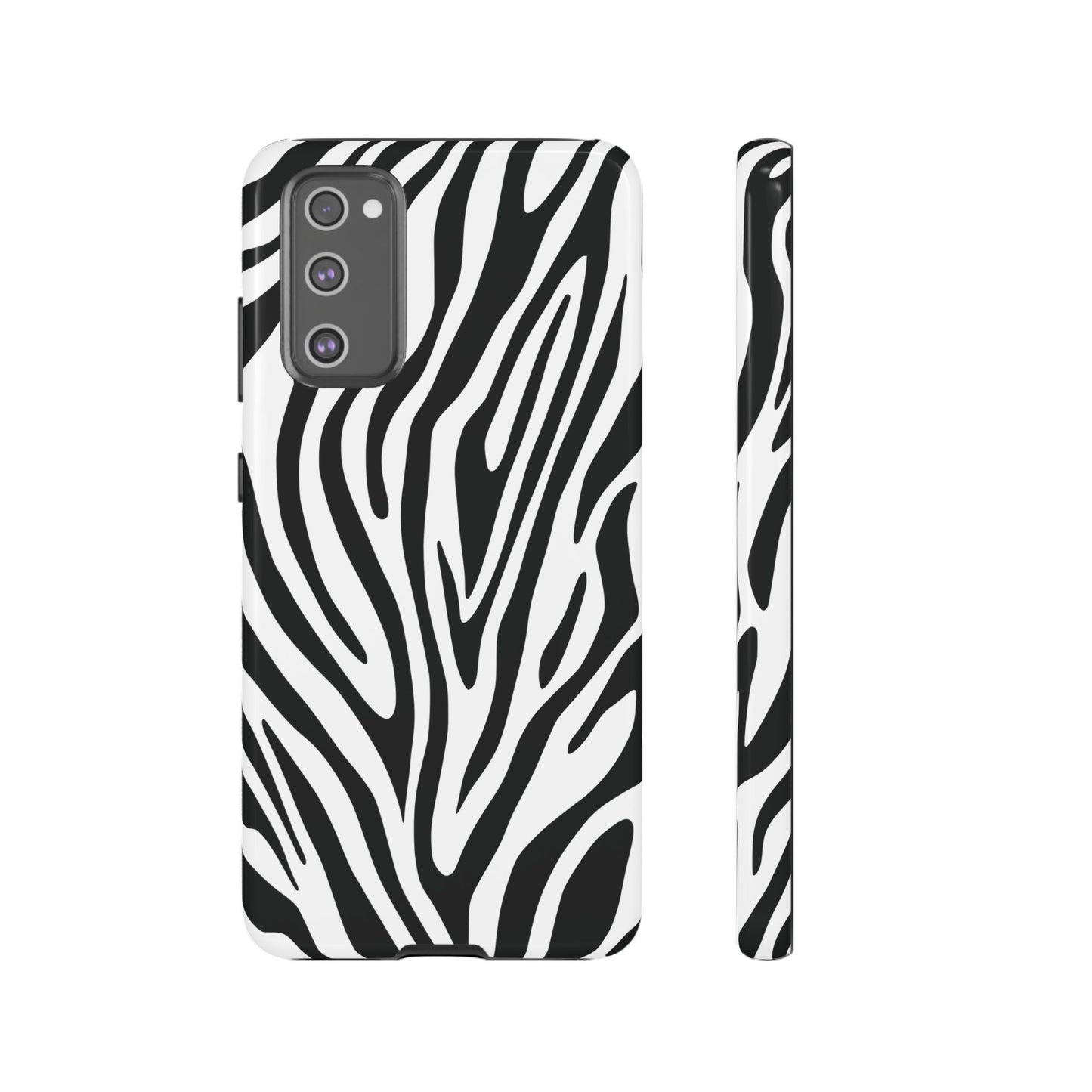 Classic Monochrome Tiger Print Phone Case