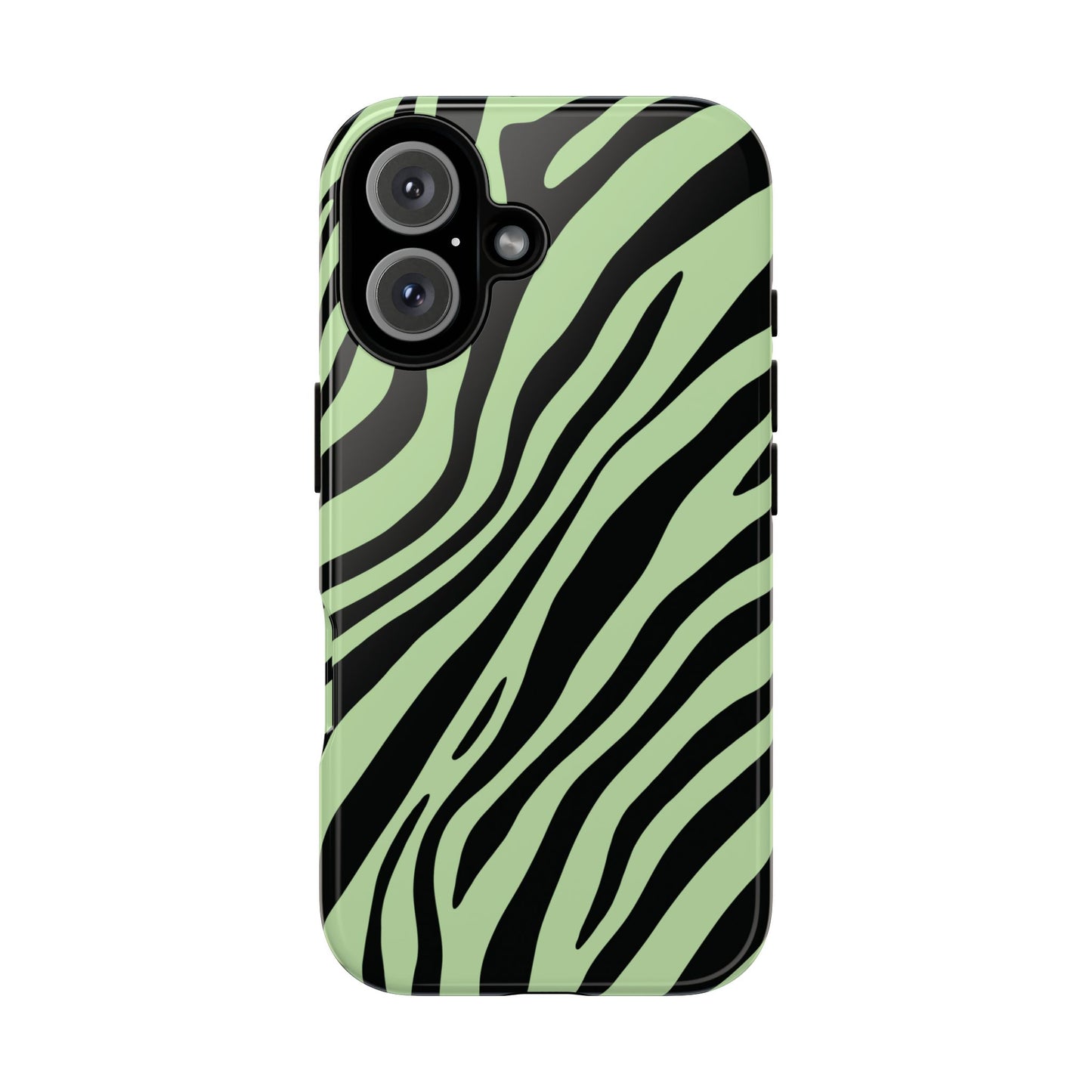 Modern Mint Zebra Print Phone Case