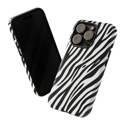 Monochrome Tiger Print Phone Case