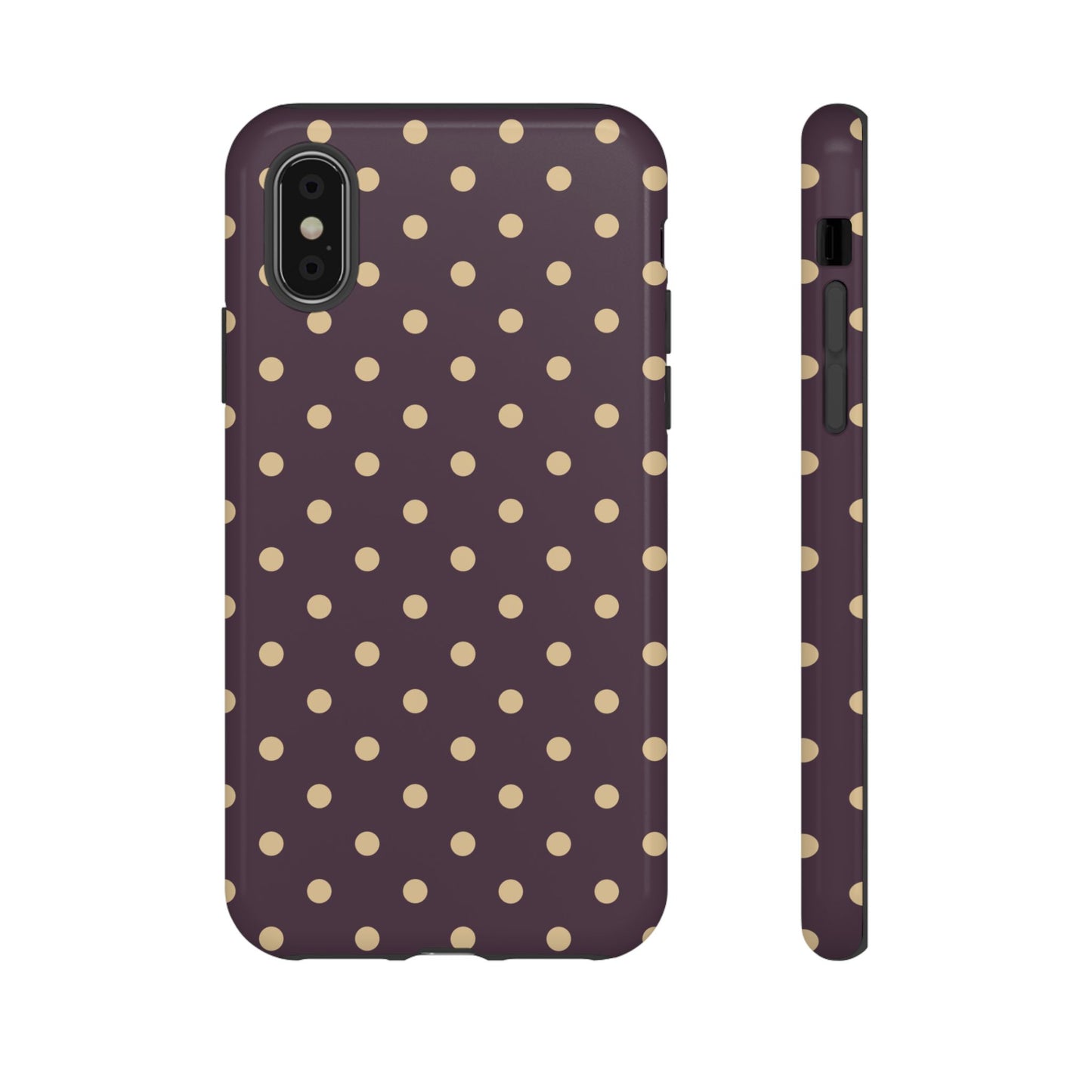 Purple with Yellow Dot Pattern Phone Case