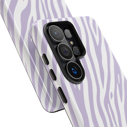 Lavender Tiger Print Phone Case
