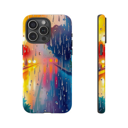 Electric Rain Watercolour Design Phone Case - Multicolor Phone Case - iPhone 15 Pro Max / Glossy