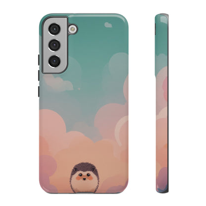 Cute Hedgehog & Cloud Design Phone Case - Multicolor Phone Case - Samsung Galaxy S22 Plus / Glossy