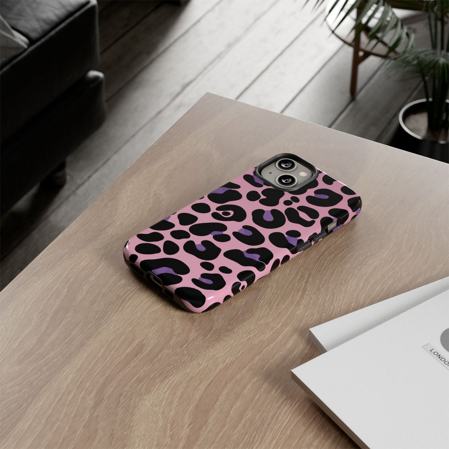 Pretty Pink & Lavender Leopard Print