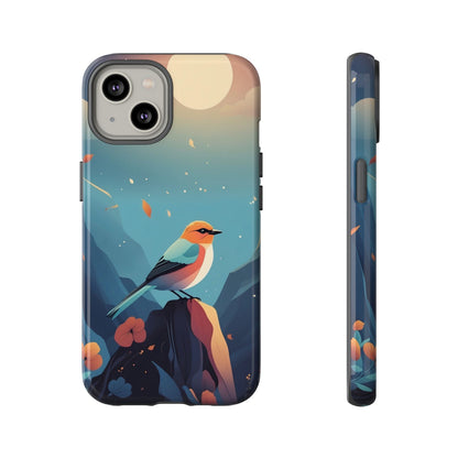 iPhone 14 / Glossy Phone Case - Stylised Bird Design Phone Case