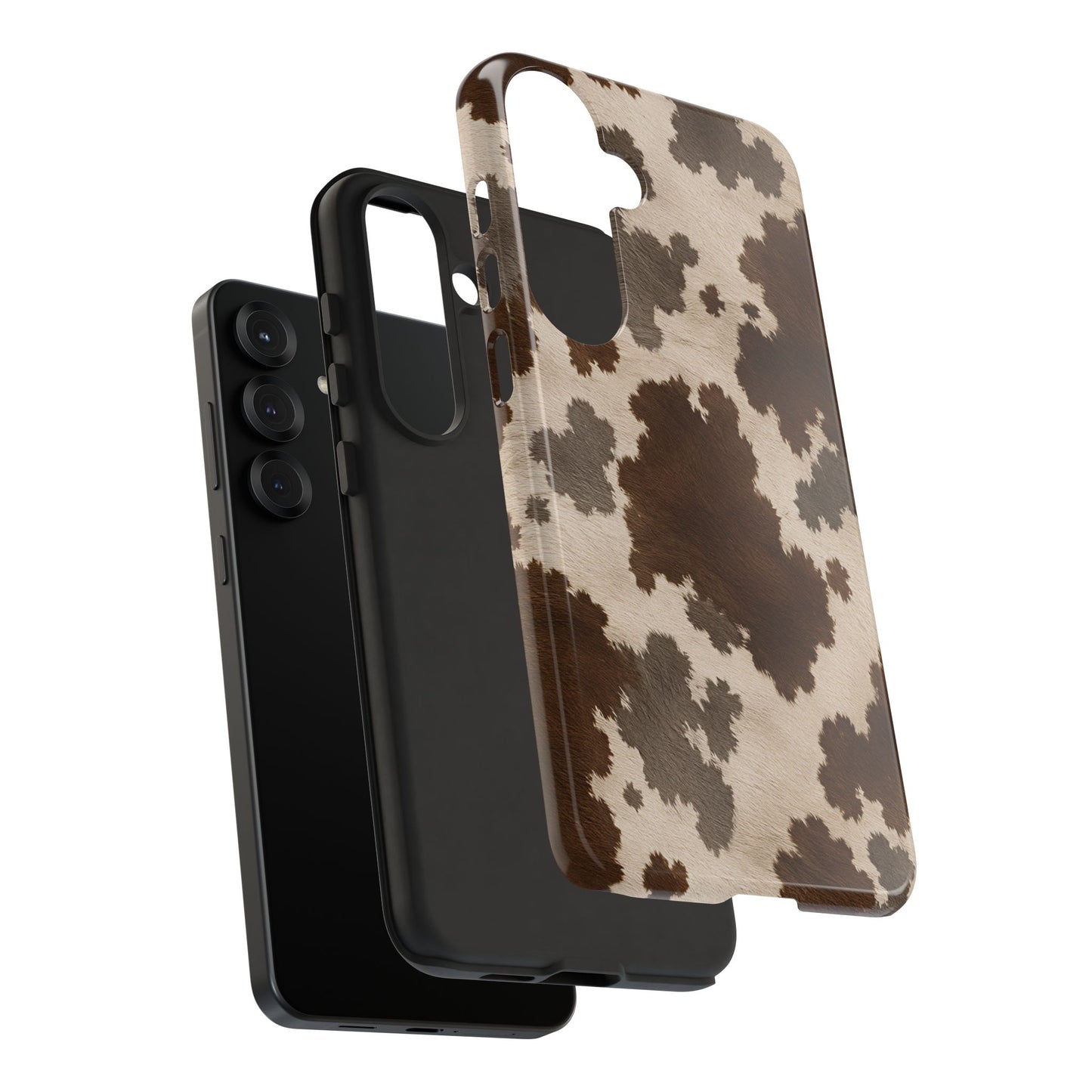 Stylish Mocha Cow Print Phone Case