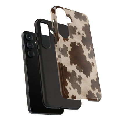 Stylish Mocha Cow Print Phone Case
