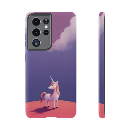 Samsung Galaxy S21 Ultra / Glossy Phone Case - Cute Unicorn & Cloud Design Phone Case