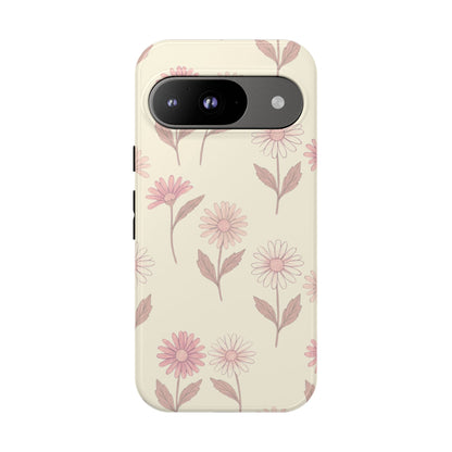 Pretty Blush Daisy Pattern Phone Case