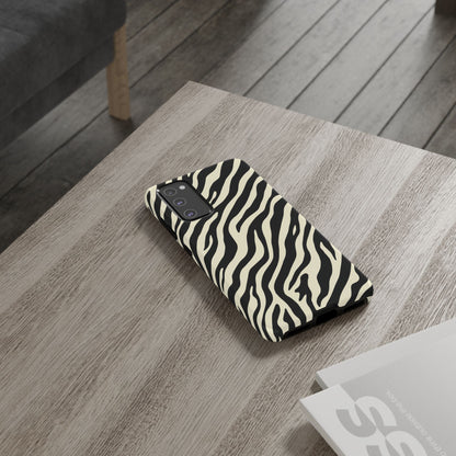 Chic Ivory Zebra Print Phone Case