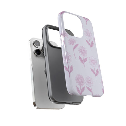Pretty Lilac Daisy Pattern Phone Case